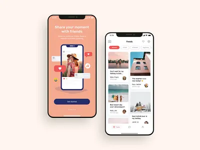 Social Mobile App UI Design adobe xd app design app designer app screens design system figma messaging app mobile mobile app mobile app ui design sketchapp social app social media ui ui design ui ux design 应用 应用界面