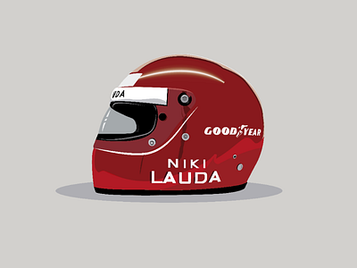 Niki Lauda color design f1 illustrator niki lauda races speed vector