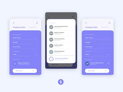 Add Customer Flow | Stokify app layout login and signup mobile app sales app sales page shopping app