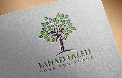 A minimalist LOGO for a farm. beautiful bonding logo design eye catching family tree farm logo illustration ilustrator logo professional typography unique vector