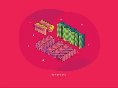 New Start color coolor illustration poster shots typeface typography
