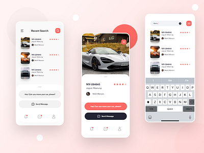 Car Parking App UI Design in progress app ui car car parking clean message minimal mobile app design parking product design product designer scan search sophisticated ui uidesign user experience userinterface uxdesign