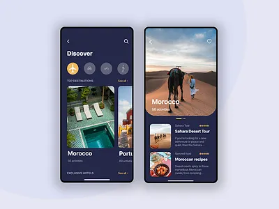 Travel App android app design app app design design ios mobile app design ui user experience design user inteface ux