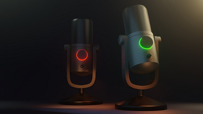 First 3D project 3d blender3d design first 3d microphone newyear