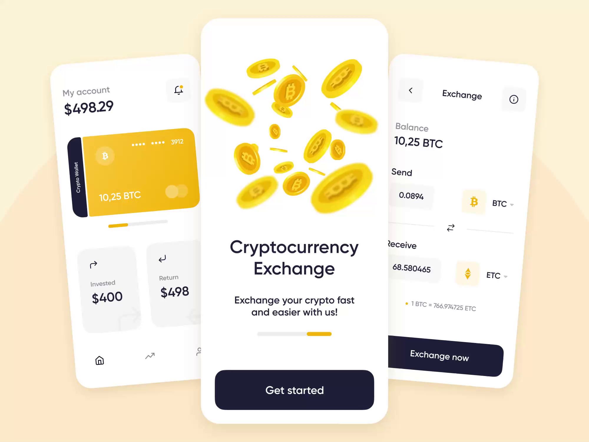 Cryptocurrency Exchange Mobile App by Dmitry Lauretsky for Ronas IT | UI/UX  Team on Dribbble