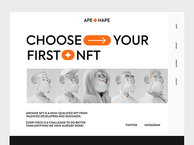 NFT Website Exploration 3d ar art crypto gradient illustration landing page metaverse nft vr