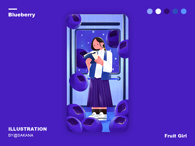 Blueberry illustration