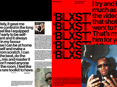 Layouts clean design editorial fashion layout red typography website whitespace