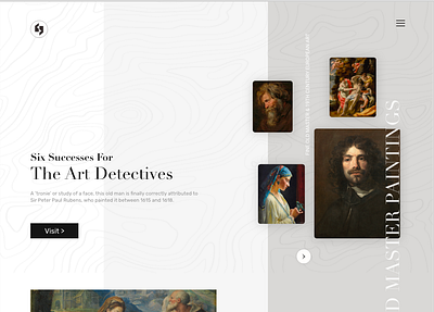 Art gallery landing page app branding character illustration design illustration interface mobile mobile design product design typography