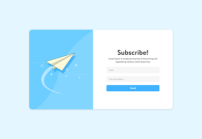 Subscribe Form Design design subscribe form uidesign uiuxdesign uxdesign web design webdesign website website design