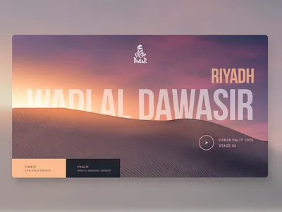 DAKAR20 Concept branding concept dakar design rally ui webdesign