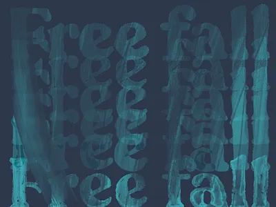 Free fall blogging dreams hustle lettering procreate recoleta typography