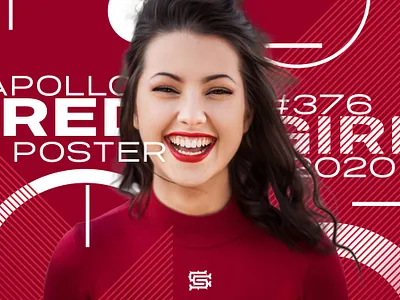 Red Girl Poster #376 poster tutorial