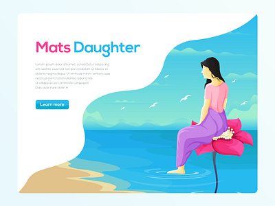 Mats Daughter creative design dribble dribbleartist flat illustration illustrator original ux vector