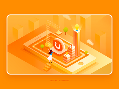 2.5D illustrations 2.5d design financial illustrator isometric