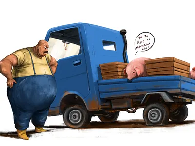 driver art background design brainpanstudio character design concept art dailydesignchallenge design digital art illustration