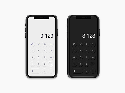 Mobile Calculator - Neumorphism 2020 trend calculator design iphone iphonexr mobile mobile ui neumorphic neumorphism sketch ui xr