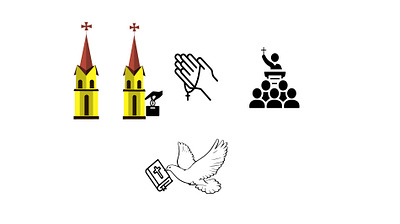 church custom icon adobe xd icon icon design icon set iconography icons illustration ios app design isometric design prototype ui ui ux design vector website design