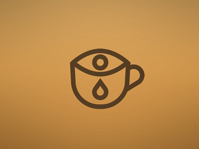 Depresso branding coffee coffee cup design eye icon logo minimalist minimalist logo tear teardrop vector