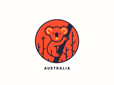 Australia art australia bushfire fire globalwarming illustration koala print print design vector wildfire
