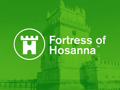 Fortress of Hosanna branding branding and identity branding design castle castle logo design designer fortress h logo illustration logo vector