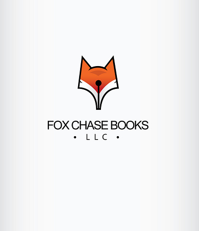 Fox Author Logo books branding design fox icon illustration logo nib pen pencil vector wild