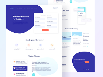 Trip_Insurance_Concept booking homepage insurance landingpage minimal sand tip travel travel agency travel web trip design trip insurance typography uiux webdesign website website design