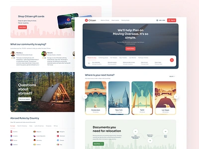 Citizen Booking booking booking app booking ui design inspiration relocation travel travel web ui ui design ux ux design web