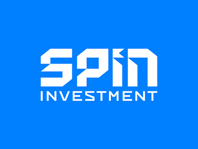 Spin Investment / V2 design letter logo mark symbol typography