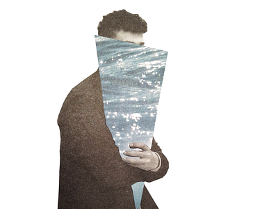 hug collage print minimal