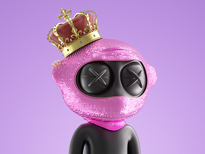 AngelBlock NFT - Timmy 3d angelblock blockchain character collectible collection dark defi ethereum eyes madebyproperly nft pink properly purple studio timmy traits