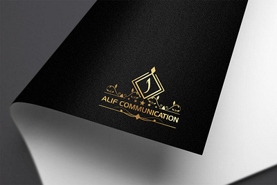 Alif Communation LOGO alif communation logo alif communation logo animation branding businesscard clean graphic design illustration illustrator logo typography