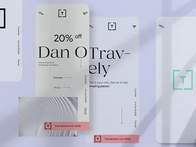 Travely. Mobile app. Product/Landing/Splash mobile