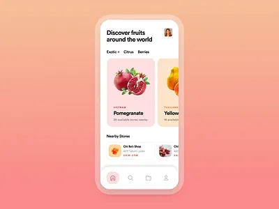 FROOT — Interaction Concept animation app design ecommerce fruit grid inspiration interaction interface minimal mobile modern motion nutrition product product design typogaphy typography ui ux
