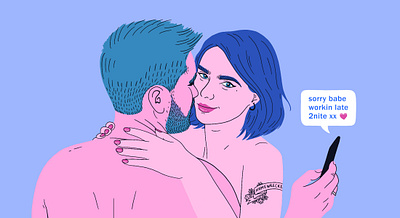 Homewrecker cheating editorial fetish homewrecker illustration kink vice