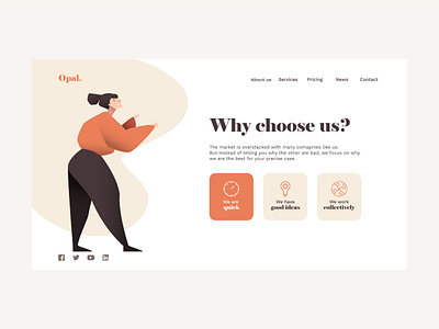 UI Illustrations 2 illustration landing page minimalist people ui vector website