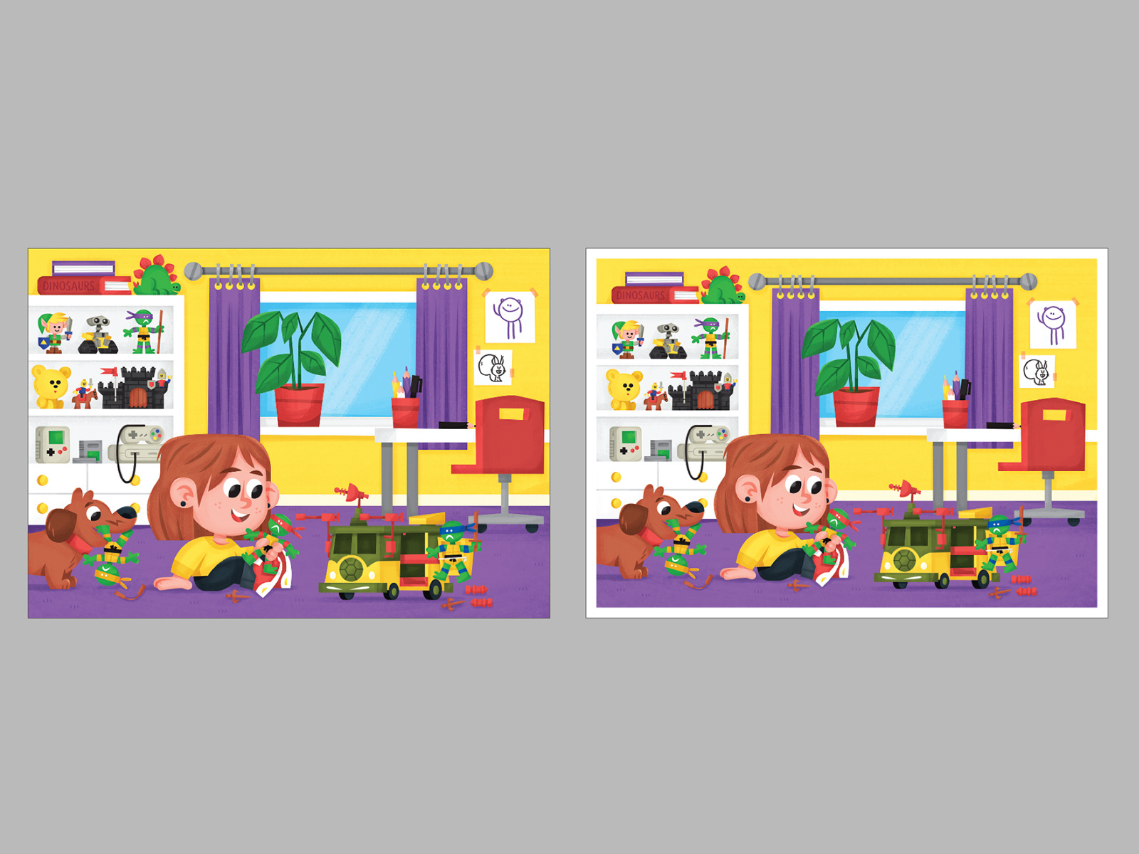 Example of white border or not?