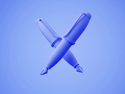 Pen Pal 3d 3d animation animated animation blender blender3d icon icon animation icon design illustration ink ink pen pen pencil