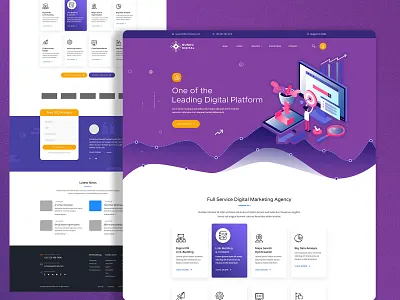 Mundo Digital branding design digital art digital illustration logo modern design ui uidesign ux website website concept wireframe