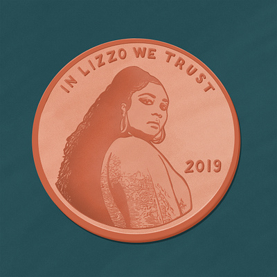 In Lizzo We Trust custom lettering custom type design hand lettering handlettering illustration lettering procreate type typography