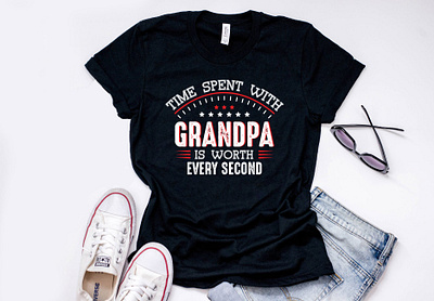 Grandpa ! Family t-shirt corporate identity family illustration logo stationery design t shirt