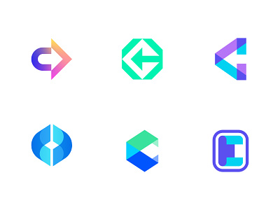 C Logomarks arrow branding c letter c logo colorful course design fintech letter letter logo logo logodesign minimal smart logo tech