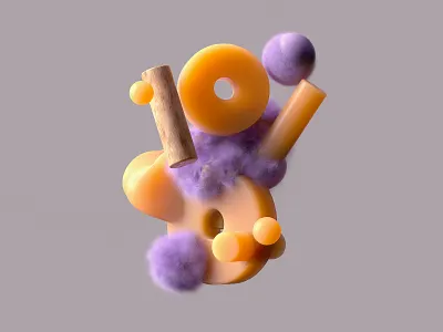 Tetchy Tickle. abstract art c4d cinema4d concept design digital illustration octane poster