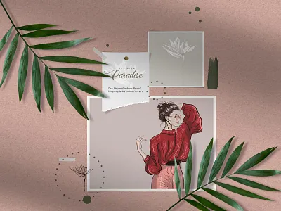 The Bird Paradise - Vegan Brand branding fashion graphic design logo