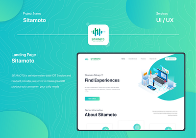 Sitamoto Landing Page app clean design illustration minimal simple design ui ux webdesign