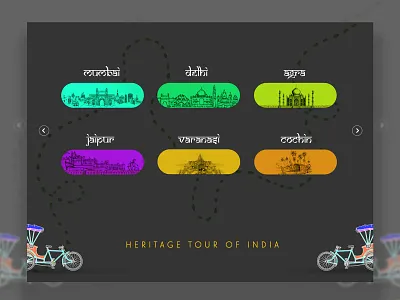 India Travel Buttons art branding concept designing design graphic designer icon illustration photoshop website