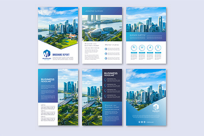 brochure annual report annualreport artwork brochure brochure design brochure layout brochure mockup brochure template company profile design illustration report design vector illustration