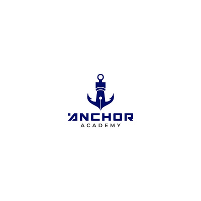 Anchor Academy Education anchor beach boat design education icon illustration logo luxury marine nautical navy object sailing sailor sea ship symbol vector writer