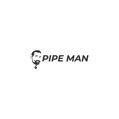 Pipe Man art beard black face fashion gentleman icon illustration isolated logo male men old pipe retro style symbol vector vintage white