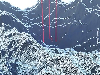 Highridge. 3d 3d art 3d artist album art artist blender blender3d cover art cover design cycles design glass hills illustration mountains music poly render wireframe